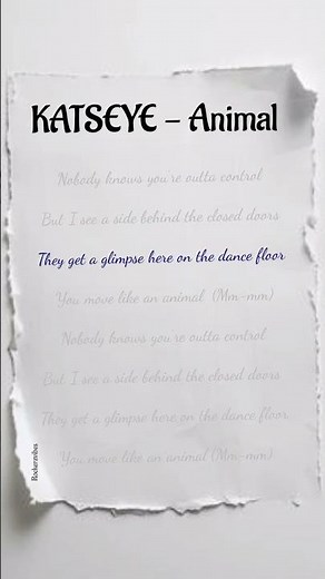 KATSEYE - Animal Lyrics #katseye #animal