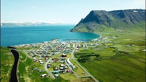 The beautiful town Bolungarvík is in Westfjords 😍 The town is surrounded by amazing mountains ❤ | Iceland Is Beautiful