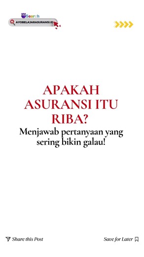 "Apakah asuransi itu riba? Menjawab pertanyaan yang sering bikin galau!"