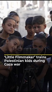 19K views · 707 reactions | The “Little Filmmaker” initiative, run by film directors Saud Mahna and Yousef Khattab, aims to train children in Gaza to write and film stories inspired by their experiences during Israel's ongoing war on the besieged enclave. | Al Jazeera English | Facebook