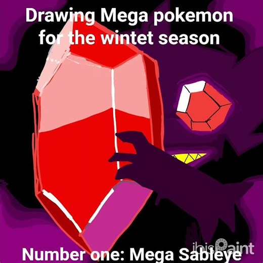 Mega Sableye drawing #art #pokemon #christmas
