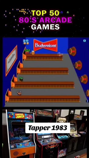 Tapper 1983 Tapper is a classic 1983 arcade game by Bally Midway where the player, as a bartender, serves beer to a line of customers, slides mugs back, and catches tips, all while avoiding being thrown out by impatient patrons. Originally sponsored by Budweiser, it was later re-themed as Root Beer Tapper for a wider audience, featuring a soda jerk serving root beer instead. The game is known for its simple but challenging gameplay, requiring quick reflexes and multitasking across four bars, and