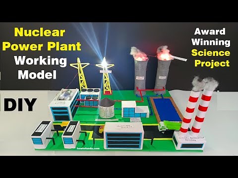 Nuclear Power Plant Working Model | Generate Electricity | Best Science Project 2025 | howtofunda
