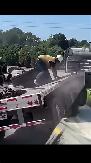 steel coil unloading is very dangerous #facts