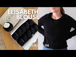 cosy knitting vlog: knitting the elisabeth blouse by petite knit ✨