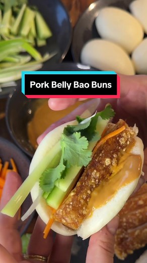 Crispy Air Fryer Pork Belly in Bao Buns - Easy Weeknight Dinner