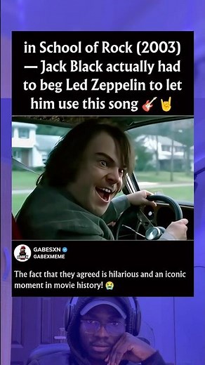 In School of Rock (2003)— Jack Black actually had to beg Led Zeppelin to let him use this song