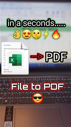 Excel File ko PDF me Convert karo 5 sec me 😱 Excel ko PDF kaise banaye? Easy Trick 🔥 #excel