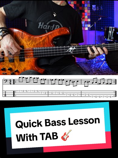 26. Quick Bass Lesson with TAB #QuickBassLesson #BassTips #BassLesson #BassPractice #BassTabs