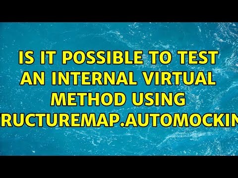 Is it possible to test an internal virtual method using StructureMap.AutoMocking