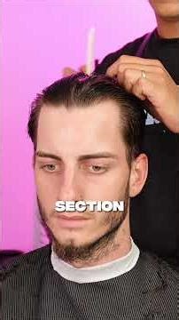 Middle part flow scissor work tutorial