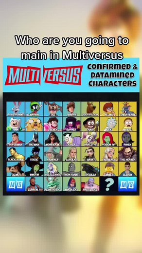 Descubre todos los personajes de Multiversus