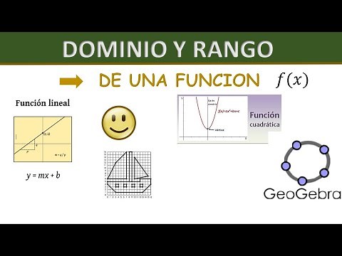 Dominio y Rango de FUNCIONES explicado en GeoGebra