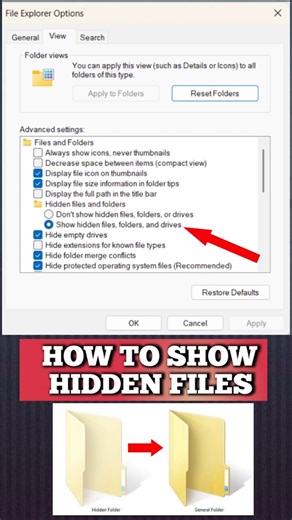 I Found a SIMPLE Way to View Hidden Files in Windows ‪@PCMobileOfficial‬ ‪@TrakinTech‬ ‪@Tech‬