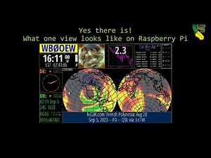 Raspberry Pi World Clock - Paul Booth, W6IBU - Oct 19, 2023