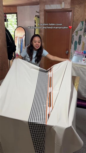 Waterproof PVC Table Cover for 6-Seater Dining Tables