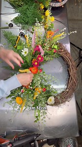 79K views · 1K reactions | Wildflowers Wreath on a 16 inch grapevine twig wreath. #poncacityfloraldesigner #whatnotseller #fypageシ #afterchristmasdesign #reelschallenge #foryoupage #onawhimm #diyprojects #diy | On A Whimm Wreaths and Decor by Dona | Facebook