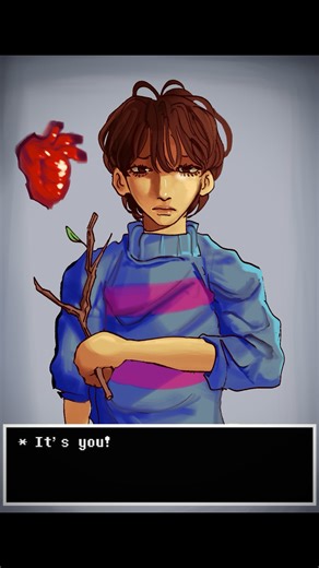 aub on Instagram: "You are filled with determination #undertale #frisk #digitalart #illustration #artwork #trend #viral"