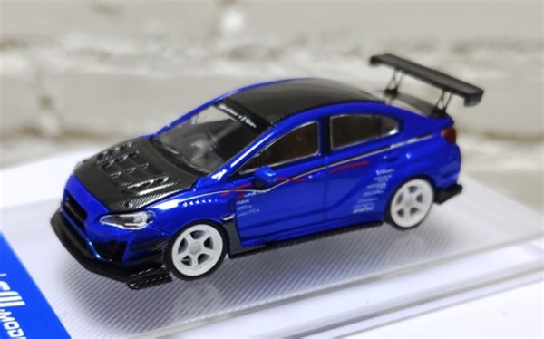 CM-MODELS 斯巴鲁 WRX S4 Wide Body Kit 金属蓝碳盖