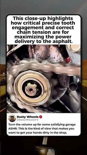 THE SMOOTH RHYTHM OF A DRIVE SPROCKET