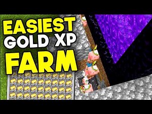 Easiest Gold XP Farm Minecraft Bedrock 26+