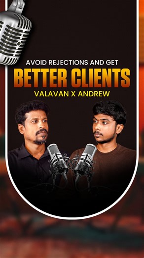 P Valavan on Instagram: "Stop Getting Rejected! How to Attract Better Clients (Valavan x Andrew) 🚀 In this episode, Valavan & Andrew share practical tips to avoid rejection, build trust, and attract better clients—whether you’re freelancing or running a business. Full Video Link 👉 : https://youtu.be/p3sdoDTKiqs #BetterClients #FreelancingTips #ClientGrowth #FreelancerLife #BusinessGrowth #SocialMediaTips #ValavanAcademy #DigitalCreators #ContentCreators #FreelancingJourney #ClientSuccess #Podc