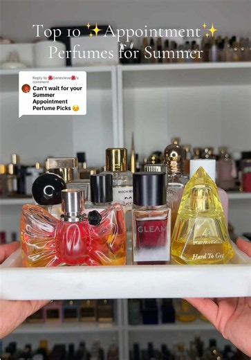 Replying to @🌺Genevieve🌺 I love to smell like a snack in the summer! 🤭 From MOST to LEAST expensive: 10. @NarcoticaPerfume Happy Dust — $300 — mango juice, coconut water, vanilla, matcha, brown sugar, sandalwood, musk, tonka (JADEALYCEBOD10OFF at @LUCKY SCENT) 9. @Mancera Mochi Musk — $200 — rice powder, brown sugar, pistachio ice cream, vanilla, musk, tonka, ambergris 8. @Gleam Perfume Gelatino — $185 — waffle cone, vanilla, hazelnut, ice cream, white musk 7. @Samir Grey One — $138 — tiare, 