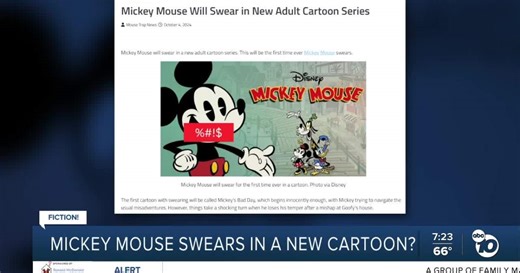 Fact or Fiction: Mickey Mouse will utter profanity for the first time on screen?