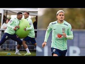 Neymar, Vinicius Jr, Antony, Casemiro CRAZY Skills in Brazil Training Today!