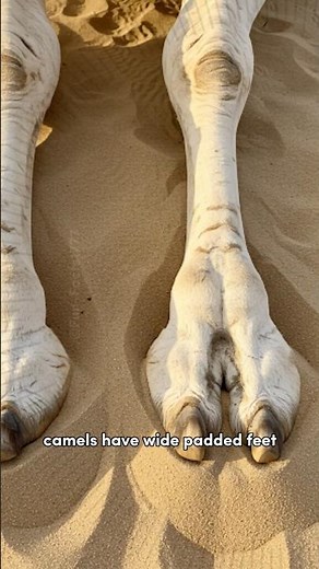 Why don't camels sink in the sand? #animals #shorts