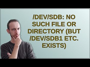 /dev/sdb: No such file or directory (but /dev/sdb1 etc. exists)