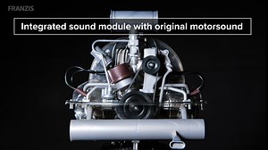 Franzis VW Bus Bulli T1 Flat-Four Boxer Engine Model Kit with Official Collector's Handbook