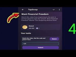 Want Financial Freedom | Tapswap Code | Want Financial Freedom? Master This Budgeting Method Now!