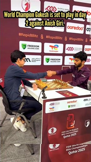 World Champion Gukesh is set to play in day 2 against Anish Giri. #gukeshd #gukesh #anishgiri #gukki