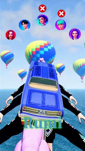 Big and Small Car vs Rumi Zoey Jinu Mira