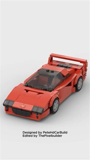 LEGO Ferrari F40 | 3D Animation Build