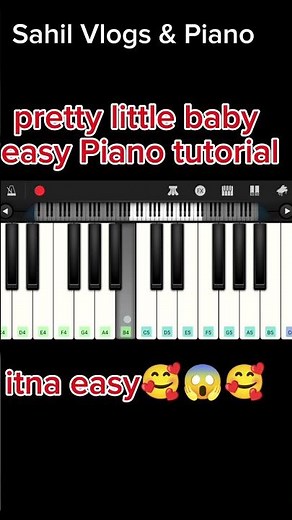 pretty little baby piano turorial #pianotutorial #prettylittlebaby #pianomusic