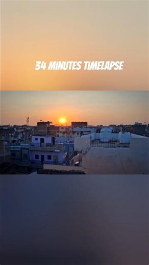34 Minutes Sunset Timelapse #timelapse #sunset #hyperlapse #bhopal