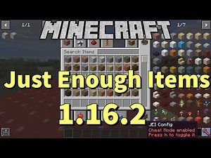 Just Enough Items 1.16.2 How to Install and Download for Minecraft (JEI for Minecraft 1.16.2)