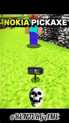Minecraft NOKIA off POWERFUL.. pickaxe #Nokiapickaxe