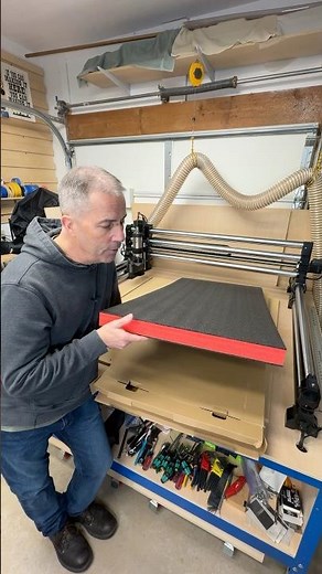 Getting ready to kaizen foam on the CNC