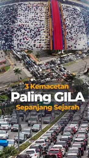 Diktein on Instagram: "Bayangkan terjebak di kemacetan bukan selama berjam-jam, tapi berhari-hari. Atau berada di lautan kendaraan sepanjang pulau Jawa! Video ini membongkar kisah nyata dari kemacetan-kemacetan paling ekstrem yang pernah tercatat dalam sejarah, di mana mobil berubah menjadi "penjara" dan jalan raya menjadi tempat bertahan hidup. Dari China yang macet selama 12 hari penuh, hingga Brasil dengan antrean sepanjang 344 KM, dan kisah evakuasi di Amerika yang justru lebih mematikan dar
