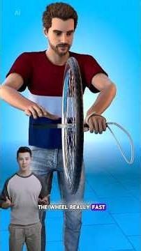 How a spinning wheel defies gravity