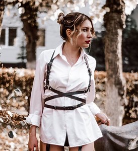 Leather Under Bust Harness – Handmade Adjustable Chest Belt, Gothic Festival Fashion Accessory - Etsy