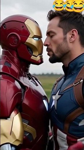 Iron man and captain america kissing scene viral and cutted scene by mcu