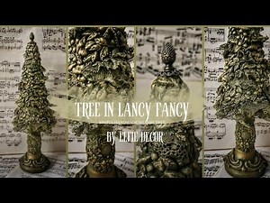 Tree in Lancy Fancy Simple Handmade Shabby Christmas Tree DIY