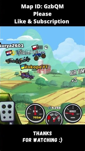 👀 MUSCLE CAR OR RALLY? 👀 (Downhill Drop) - Hill Climb Racing 2 #shorts #hcr2