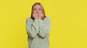 Scared Fearful Middle-aged Woman Terrified About Stock Footage Video (100% Royalty-free) 3790287375 | Shutterstock