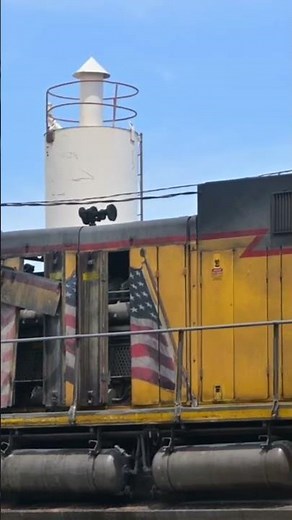 Wrecked UP 6332 in CN yard #railroad #train #unionpacific #railway