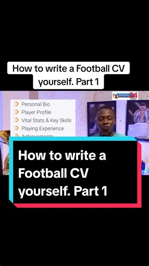 How to Write a Football CV: 7 Key Sections for Success